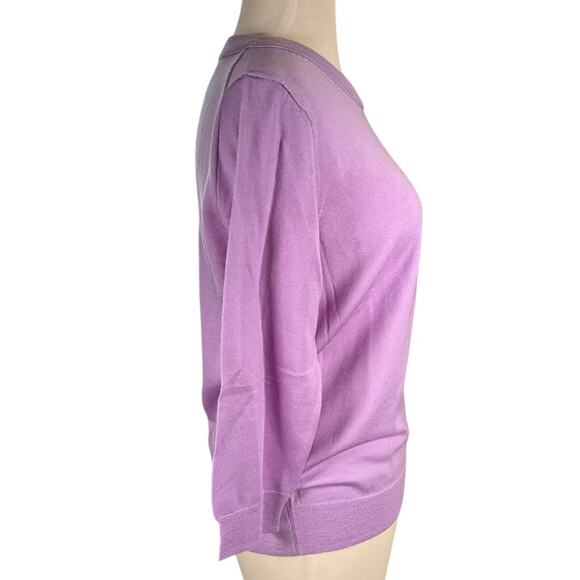 J.Crew Women’s 100% Merino Wool Sweater – Lavender Purple, Size Medium, New - Picture 5 of 10